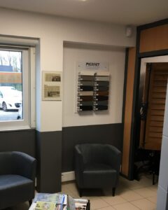 showroom exposition coloris pvc buquet pastant