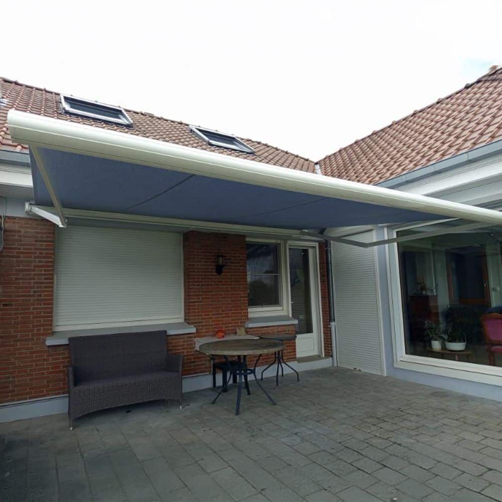 store banne deplie colore buquet pastant
