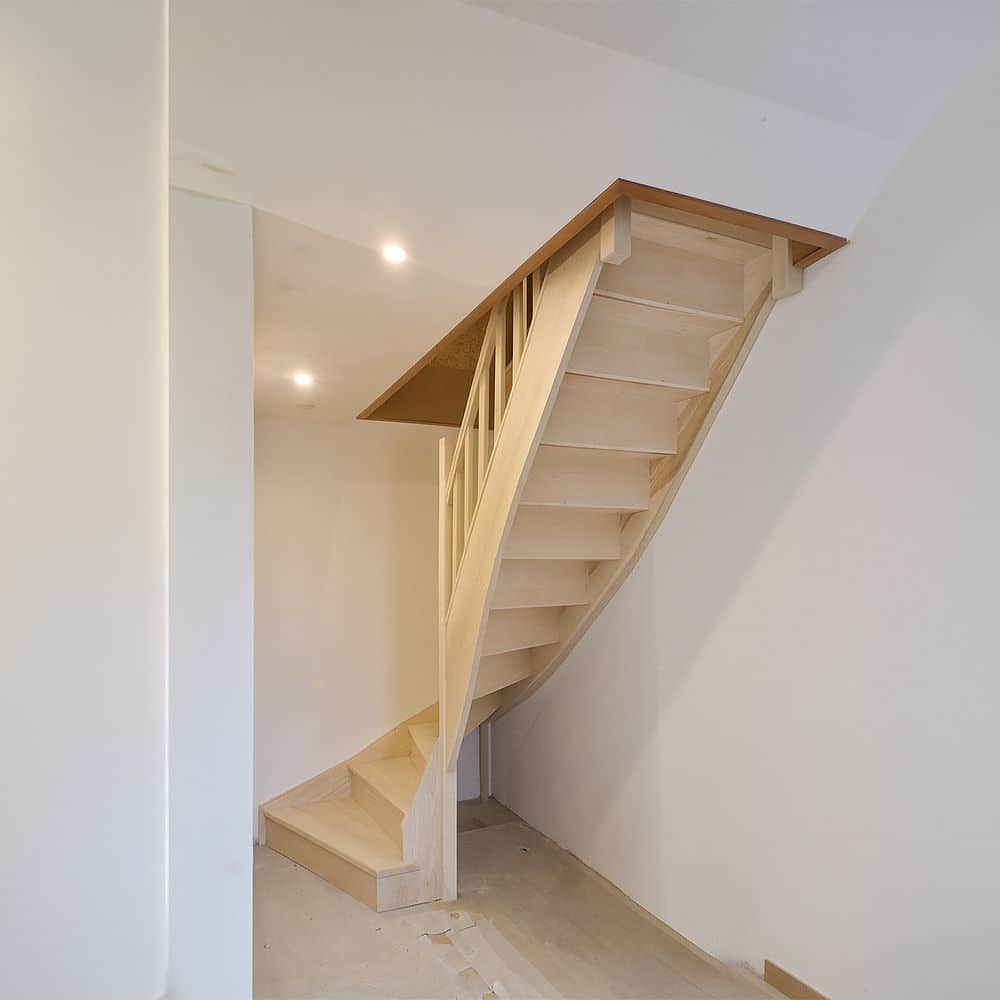 escalier bois quart tournant buquet pastant