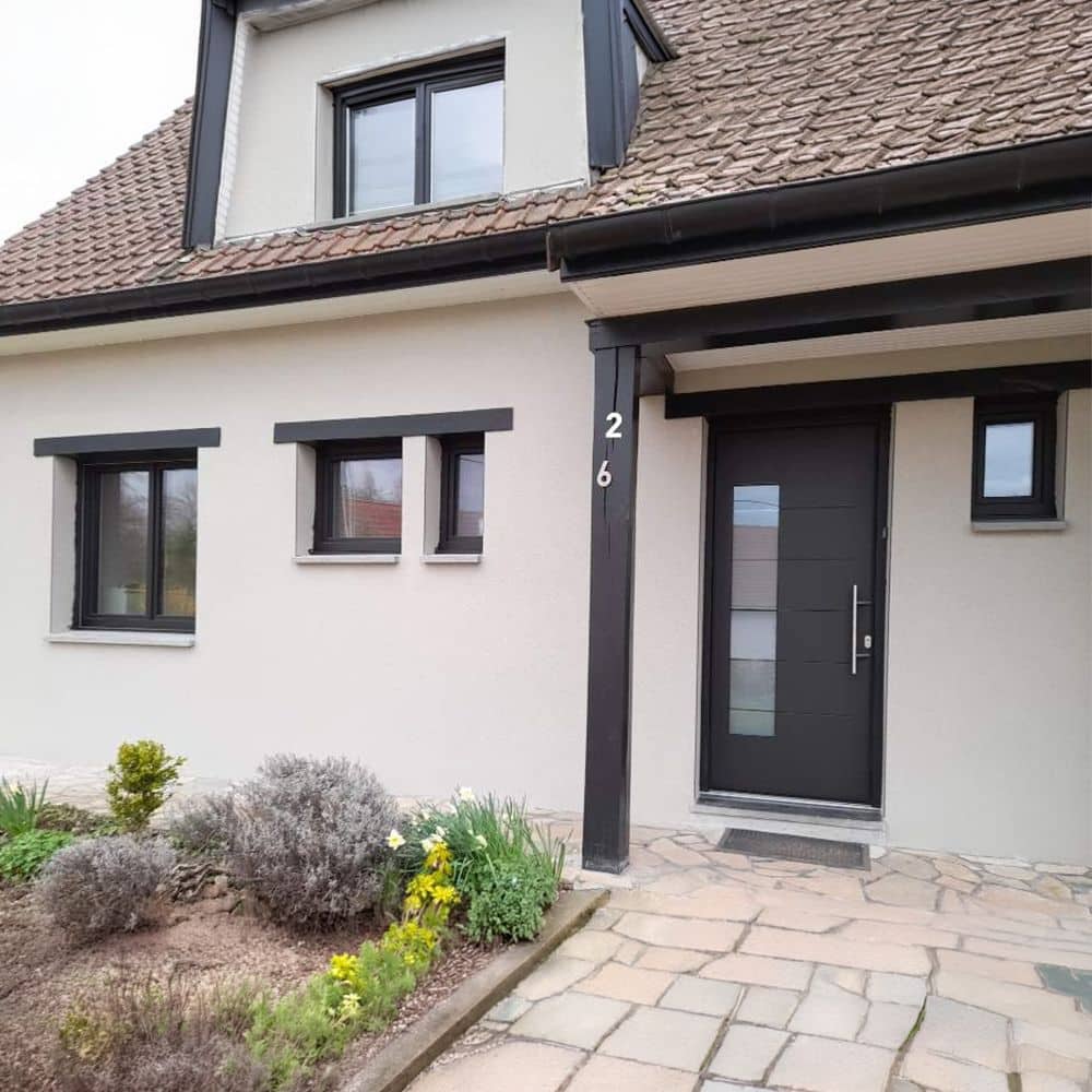 porte fenetre noir aluminium buquet pastant