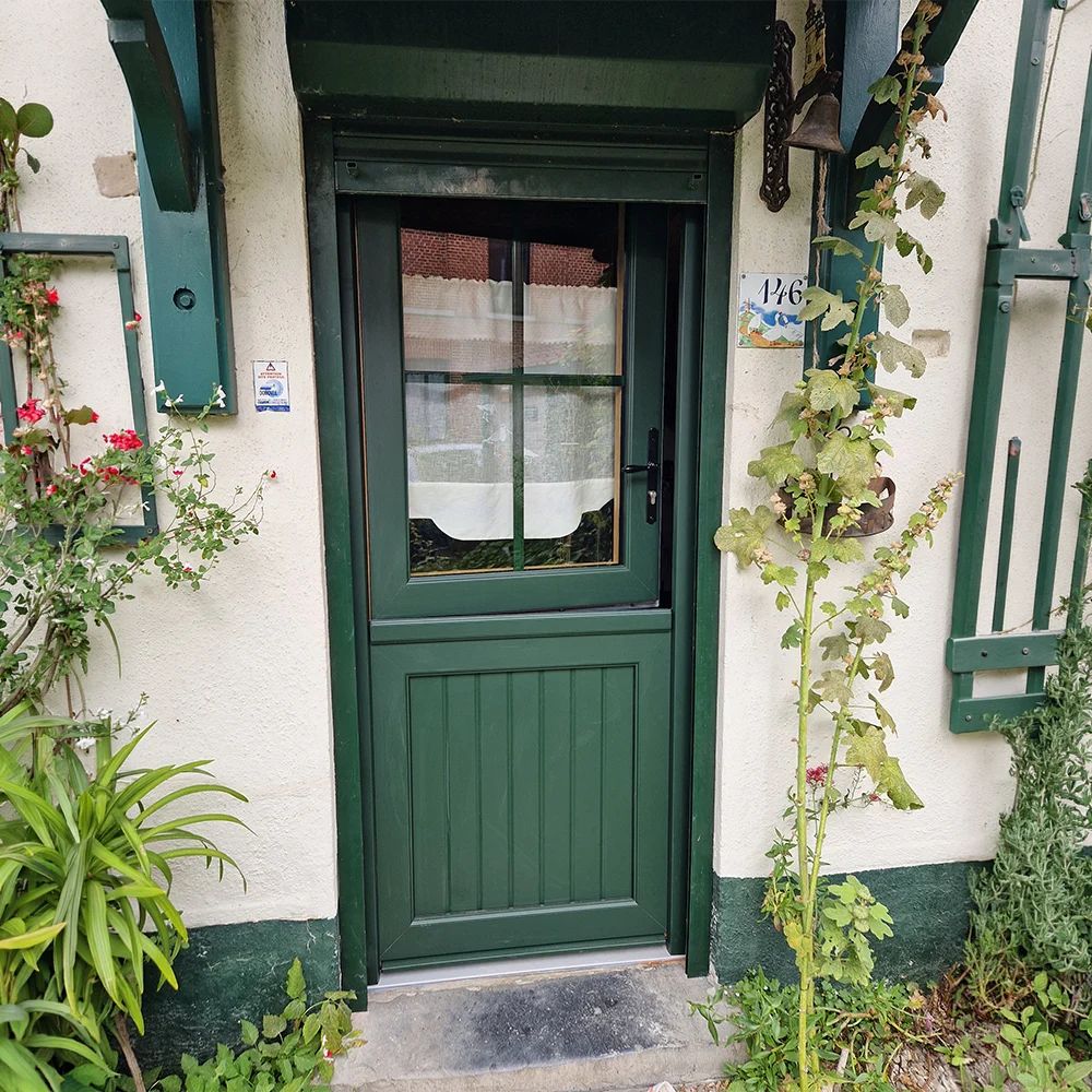 porte fermiere mixte bois aluminium buquet pastant